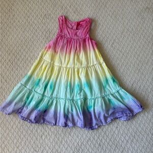 Isaac Mizrahi rainbow Tie-Dye Kids Dress -8